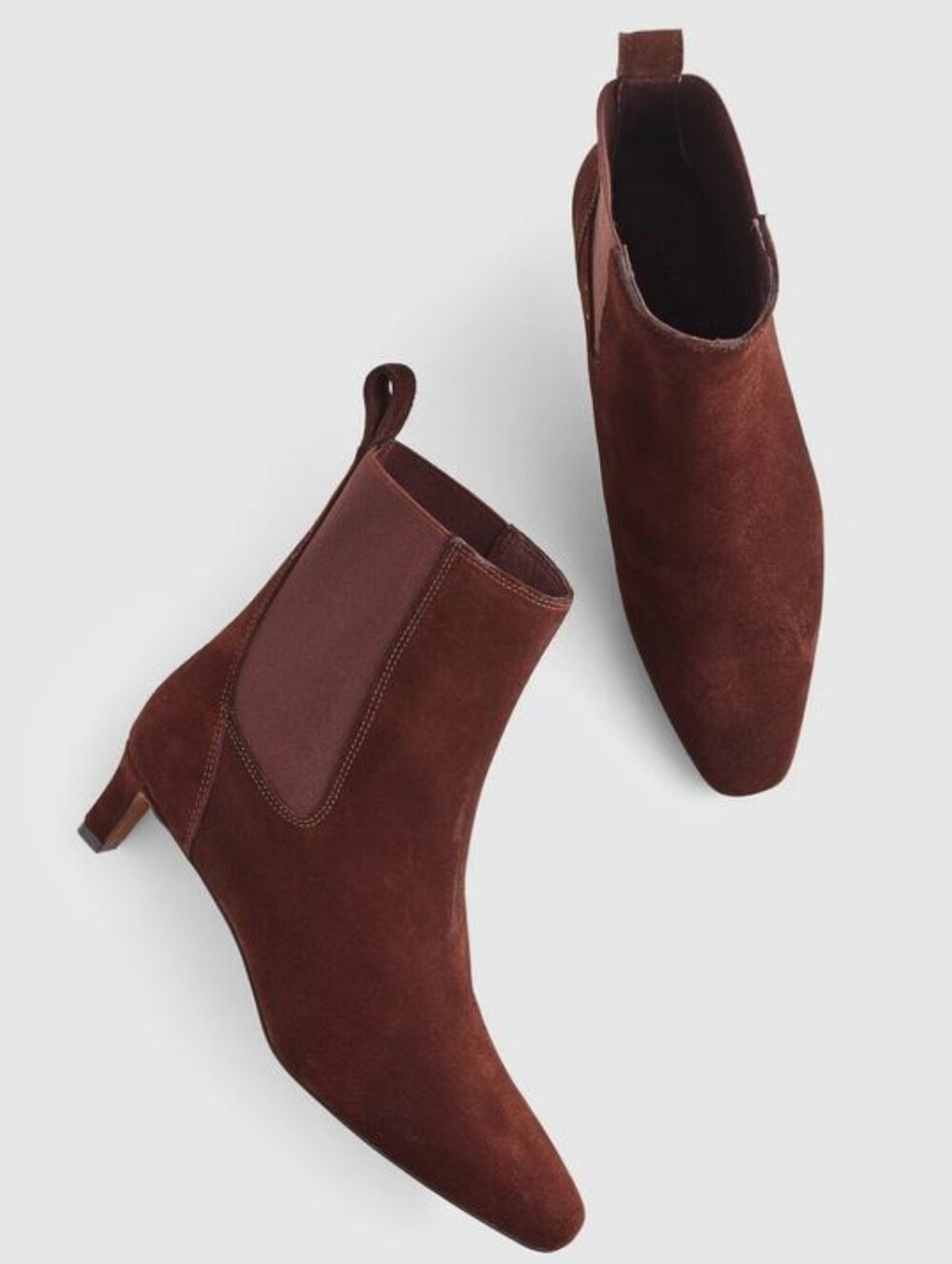 Madewell The Dimes Suede Chelsea Boot - Chocolate Raisin